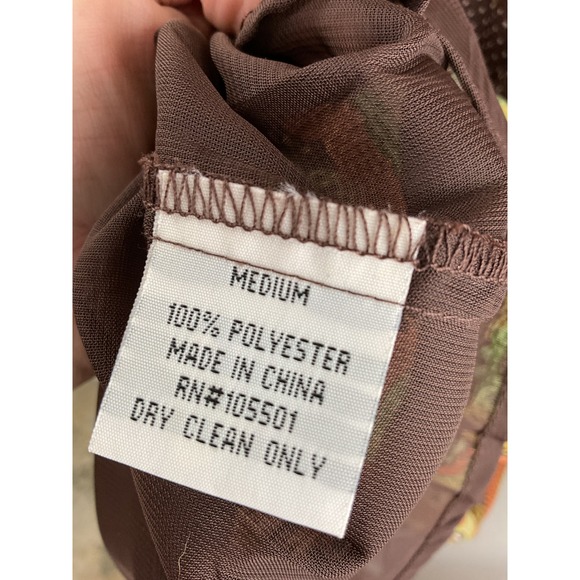 Double D Ranch Bohemian Print Velvet Trimmed Mixed Media Midi Dress Size Medium - Picture 15 of 16